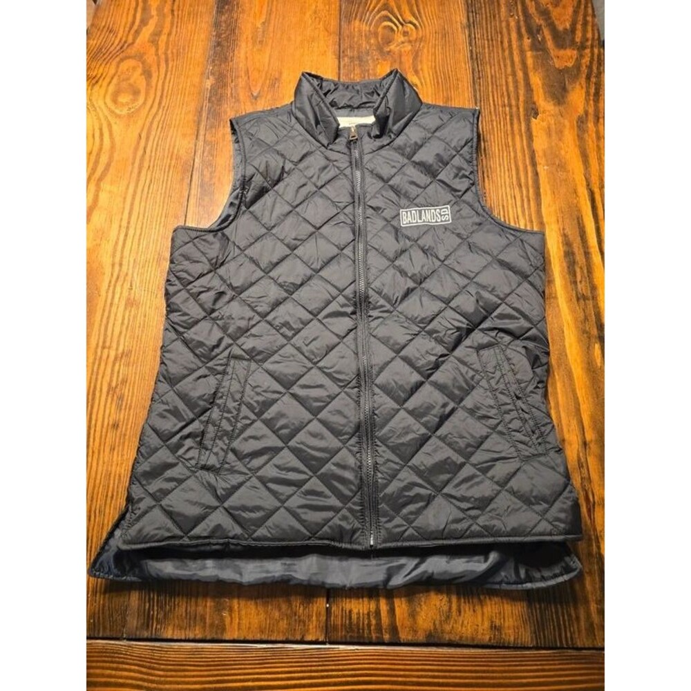 Weatherproof Bad Lands Black Puffer Vest XL Gorpcore Utility Layering Outerwear